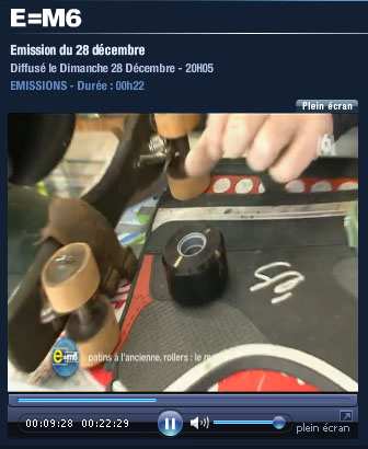 TV : émission roller visible sur M6replay.fr