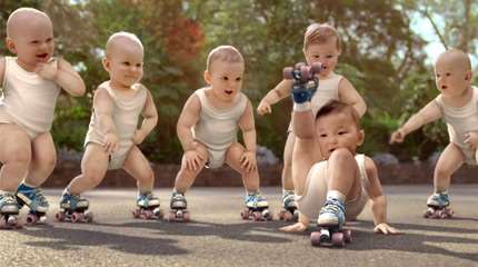 Les bébés roller