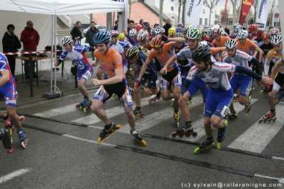 Départ du marathon roller de Nîmes en 2007