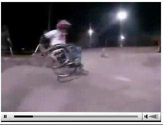 gros tricks en fauteuil roulant