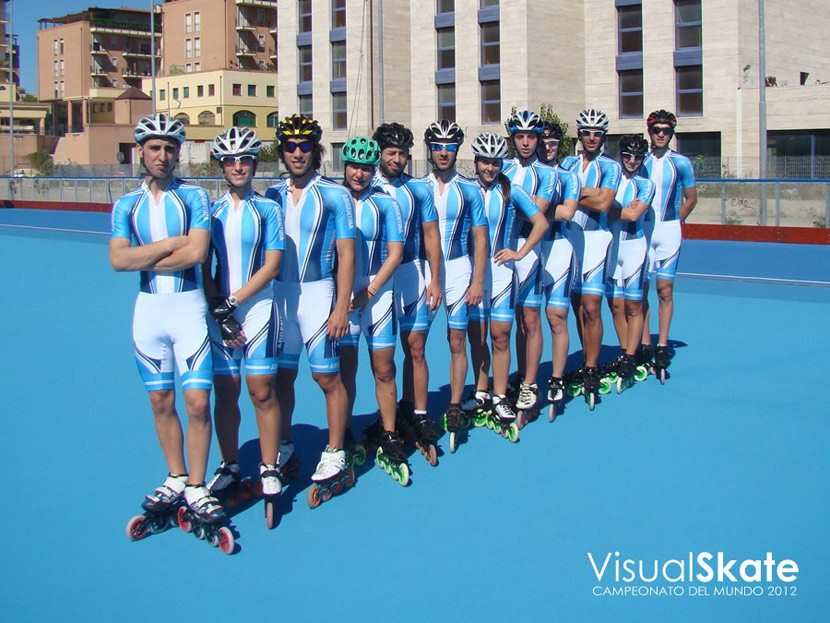 Composición del equipo argentino para el Mundial de Patinaje de Velocidad de 2012