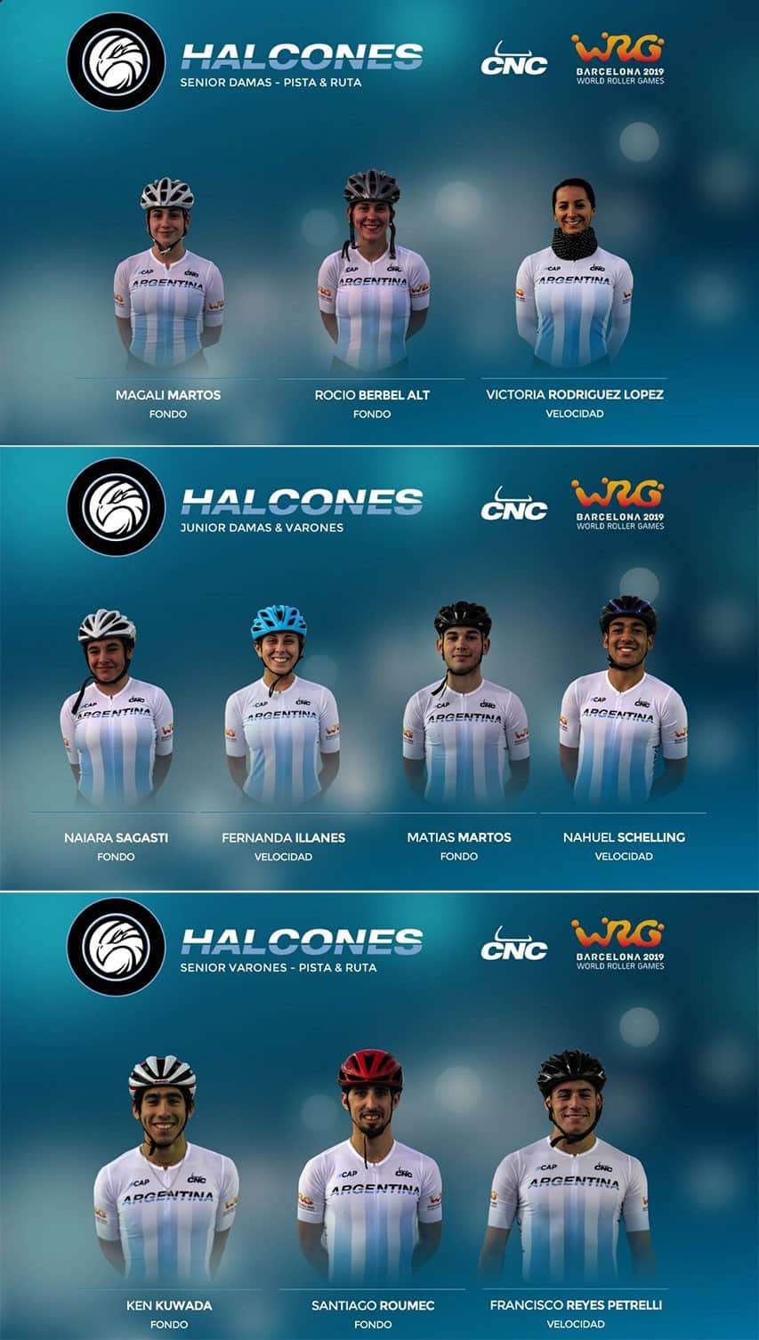 equipe argentine roller course 2019