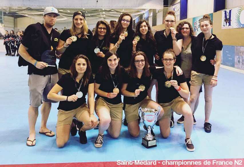 Bordeaux (N1) et Saint-Médard (N2) champions de France de roller hockey 2017