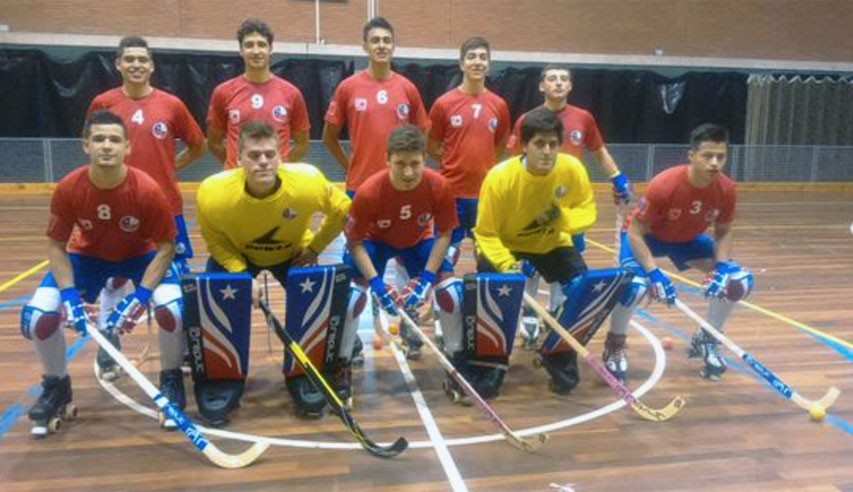 Le Chili est déjà sur place au championnat du monde U20 de rink hockey 2015 à Vilanova (Espagne)