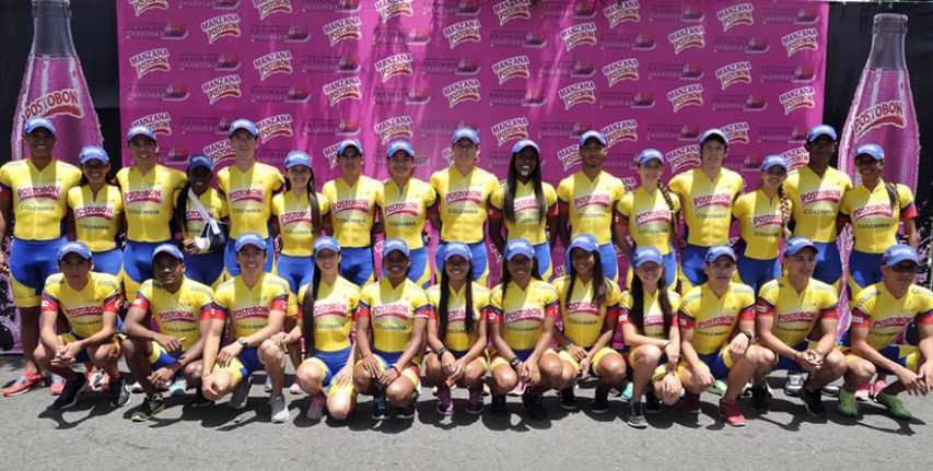La sélection colombienne pour le mondial roller course 2015