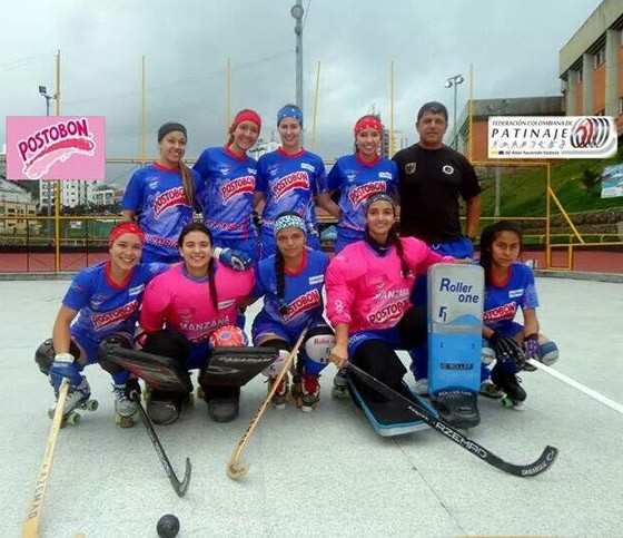 L&rsquo;équipe de Colombie seniors dames de rink hockey 2014