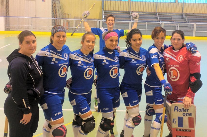 L'équipe de rink hockey dames de Coutras