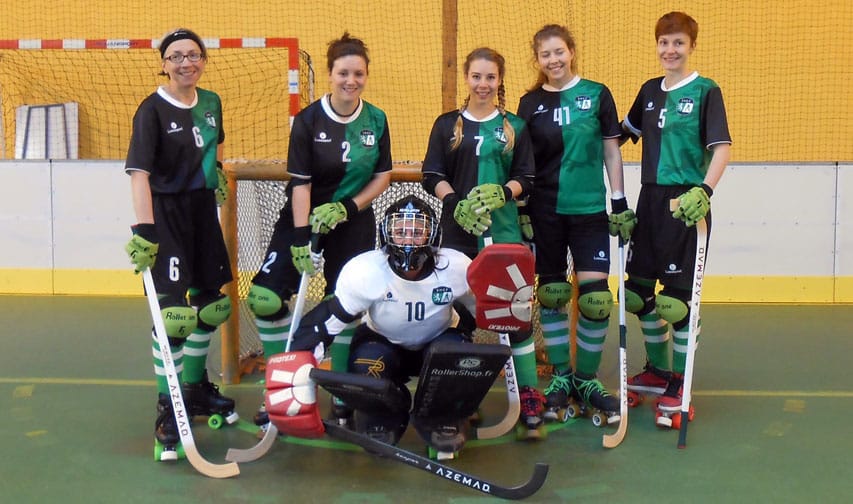 L'équipe de rink hockey dames de Fontenay