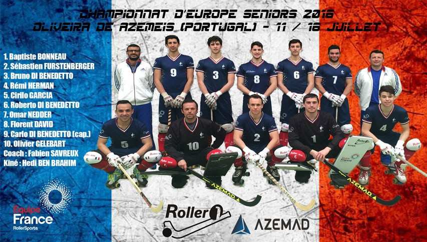 equipe france euro rink hockey seniors hommes 2016