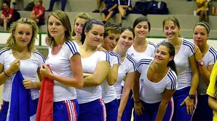 L'équipe de France féminine de rink-hockey, championne du monde en 2012