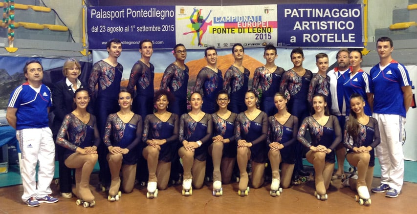 L'équipe de france de patinage artistique 2015 L'équipe de france de patinage artistique 2015