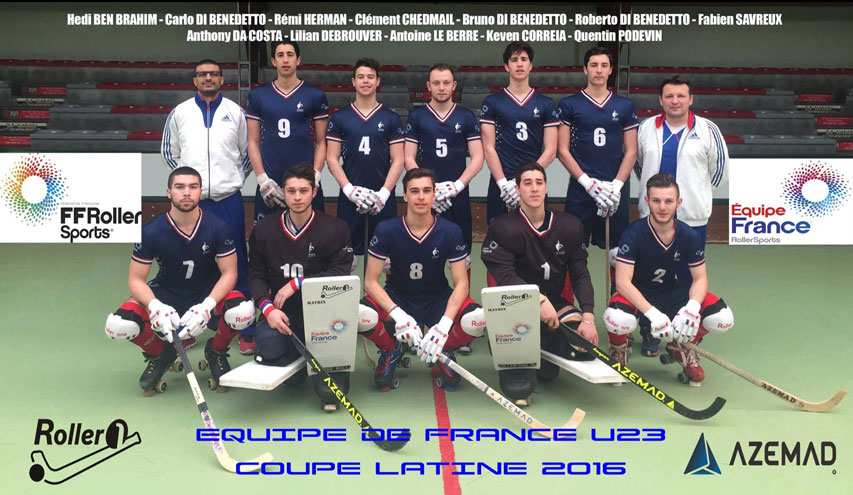 L'équipe de France U23 de rink hockey 2016