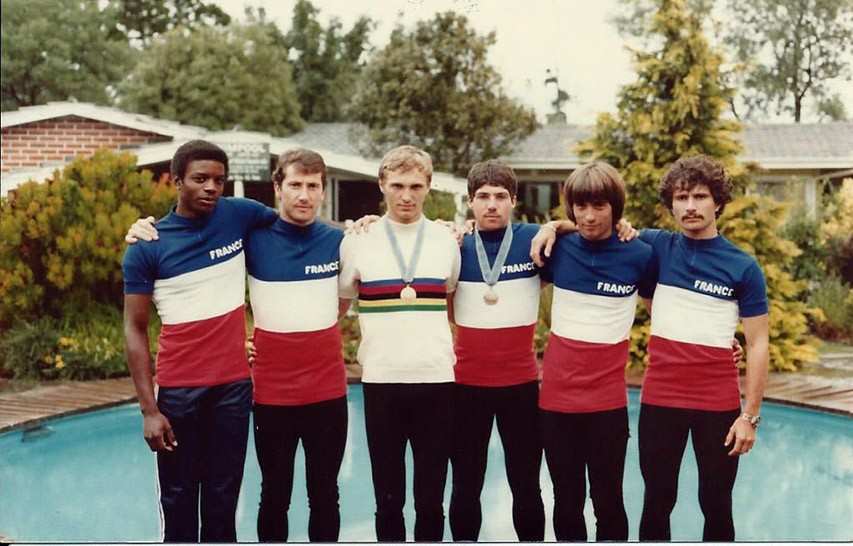 L’équipe de France de patinage sur roulettes de vitesse 1980