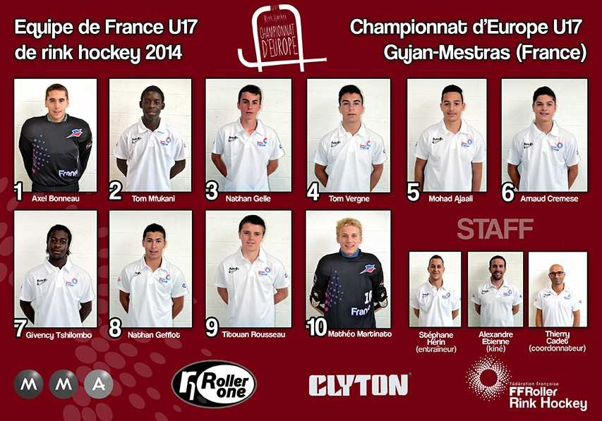 equipe france u17 rink hockey 2014