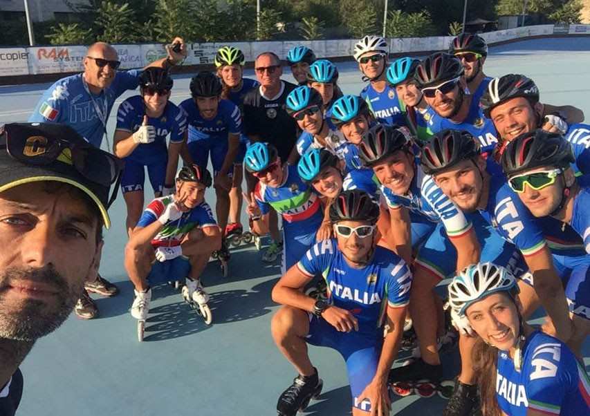 L&rsquo;Equipe d&rsquo;Italie se prépare pour le mondial roller course 2016
