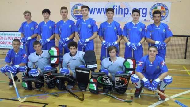 equipe italie u17 rink hockey 2014