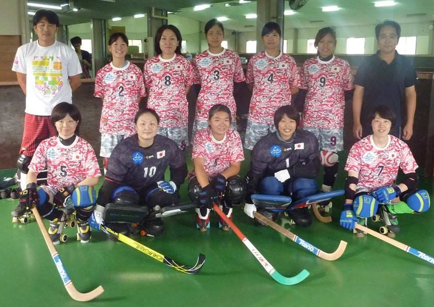 Le Japon participe au mondial de rink hockey dames 2014