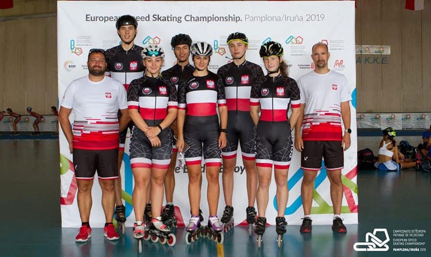 equipe pologne roller course euro 2019
