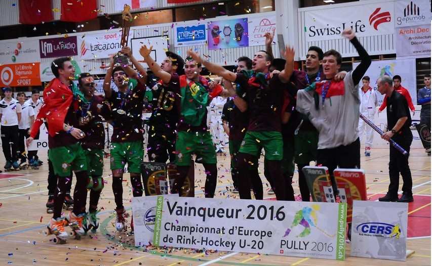 Classement final du championnat d&rsquo;Europe U20 de rink hockey 2016 à Pully (Suisse)