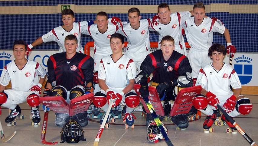 Europameisterschaft 2013 Rink-Hockey U17: die schweizer Mannschaft