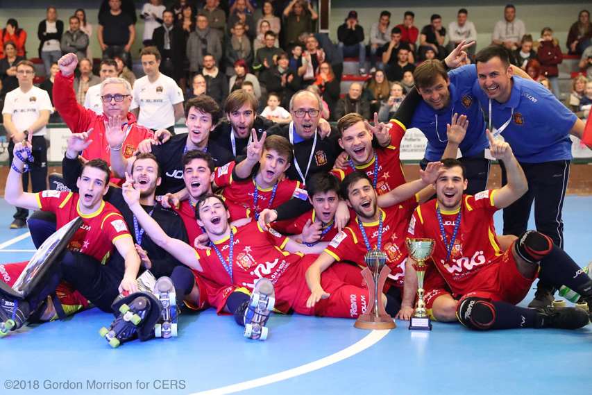 L'Espagne, vainqueure de la Coupe Latine de rink hockey 2018