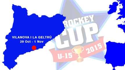 16 équipes à l&rsquo;Eurockey Cup U15 2015 à Vilanova (Espagne)
