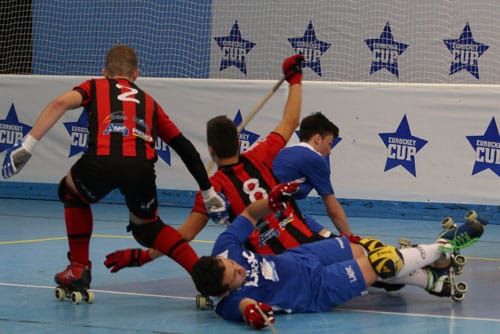L&rsquo;heure des quarts de finale de l&rsquo;Eurockey Cup U17 2015 à Blanes (Espagne)