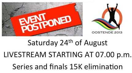 event postponed world championships speed skating 2013