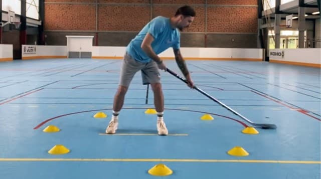 exercice horloge roller hockey small