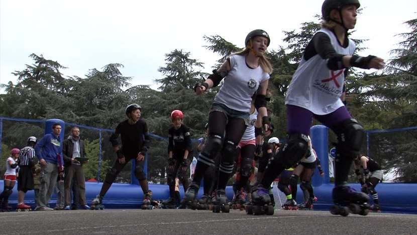 Festgliss 2012 : roller derby avec les grriottes girls