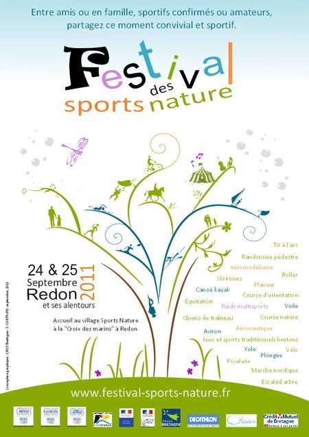 Affiche du festival des sports nature 2011
