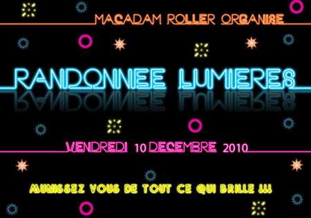 Randonnée roller spéciale Fête des Lumières 2010 à Lyon (69)