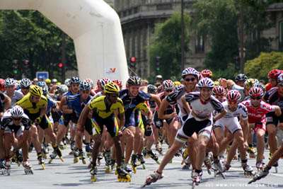 Départ du marathon roller du Val d'Oise 2005
