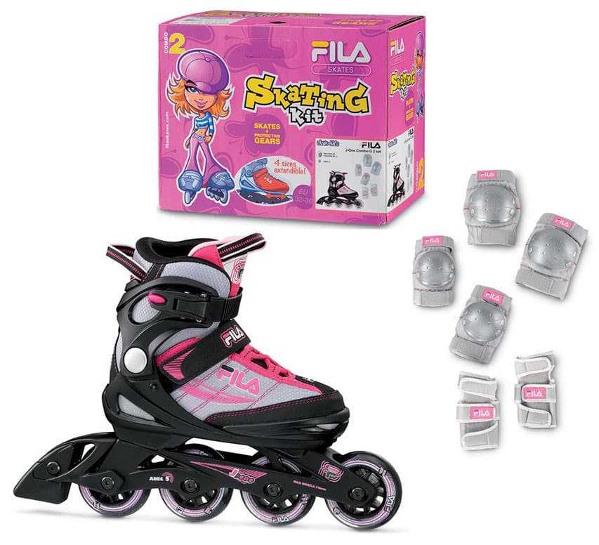 Set de rollers et ses protections pour enfant - Ensemble rollers FILA