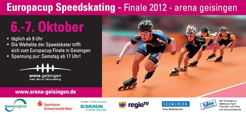 Finale de la Coupe d&rsquo;Europe de Roller Course 2012 à l&rsquo;Arena Geisingen (Allemagne)