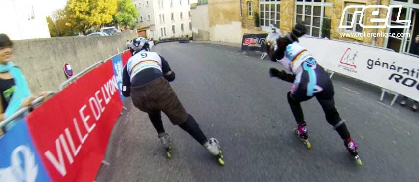 Women&rsquo;s final of the Inline cross at the 2013 Lugdunum Contest