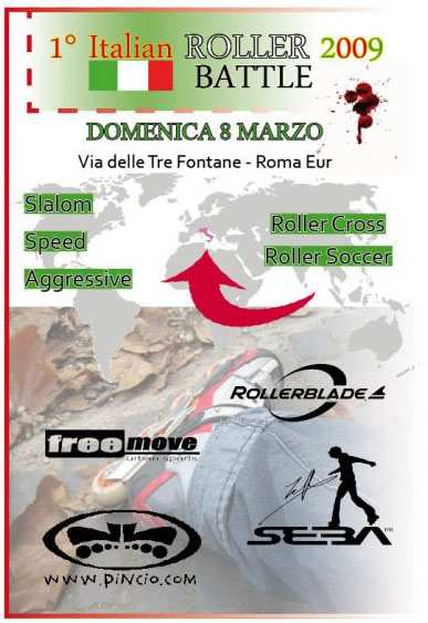 Premier Italian slalom battle 2009 à Rome (Italie)
