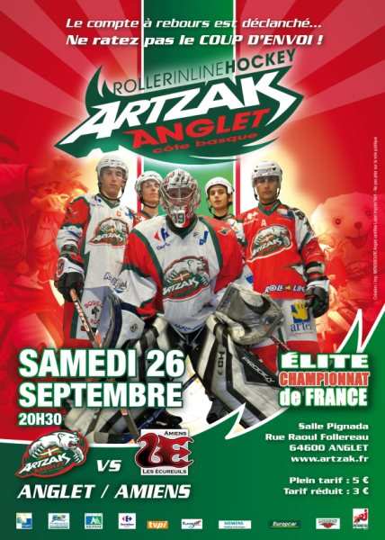 1ère journée : Anglet – Amiens