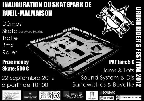 inauguration 2012 du skate park de Rueil-Malmaison (92)