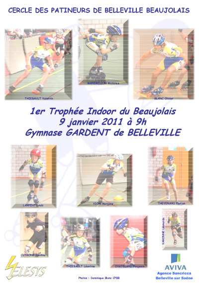 Trophée Indoor de roller course du Beaujolais 2011 à Belleville (69)