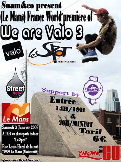 Contest roller street « We are Valo » 2009 au park du Mans (72)