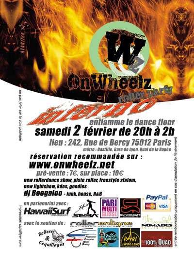 Soirée Roller Dance Onwheelz de février 2008 à Paris (75)