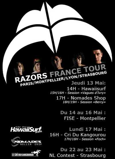 Le team Razors en France