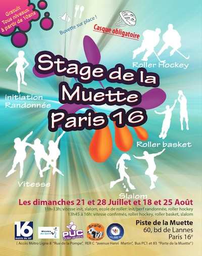 Stage de roller course à la Muette (75)