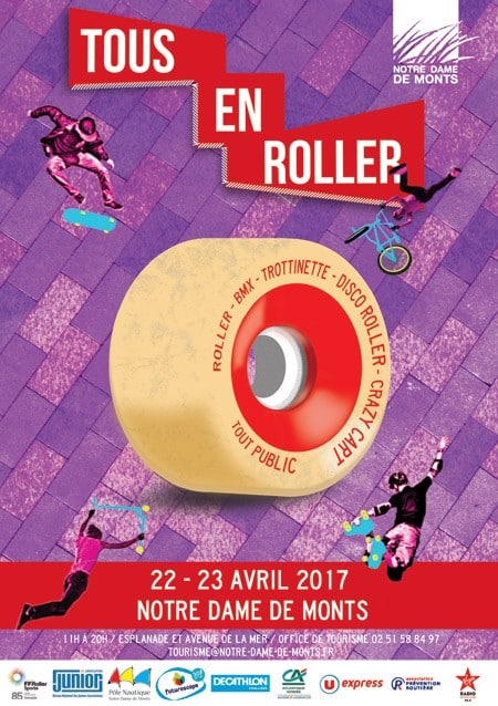 Journée Tous en roller 2017 à Notre-Dame-de-Monts (85)