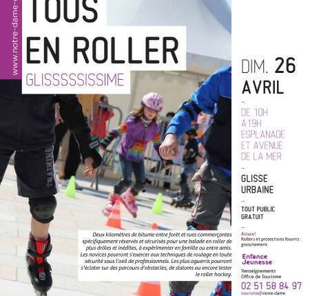 Journée Tous en Roller 2015 à Notre-Dame-de-Monts (85)