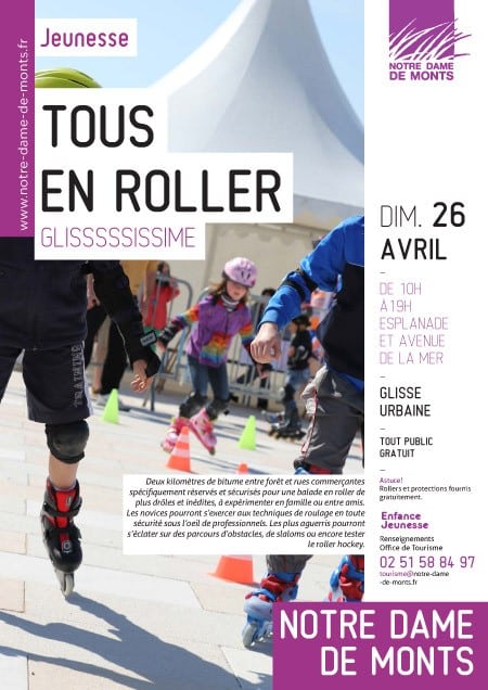 Journée Tous en Roller 2015 à Notre-Dame-de-Monts (85)