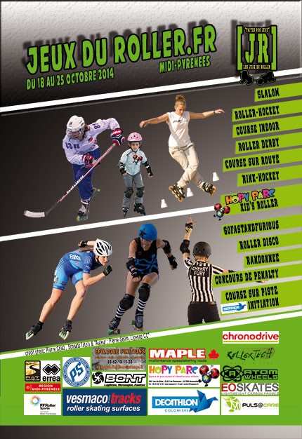 Jeux du Roller Midi-Pyrénées: flyers