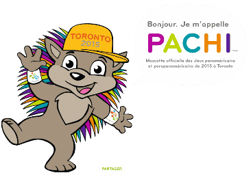 Pachi, mascotte officielle TORONTO 2015