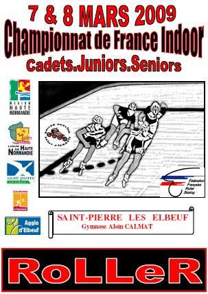 Championnat de France Indoor de roller course CJS 2009 à Saint-Pierre-lès-Elbeuf (76)